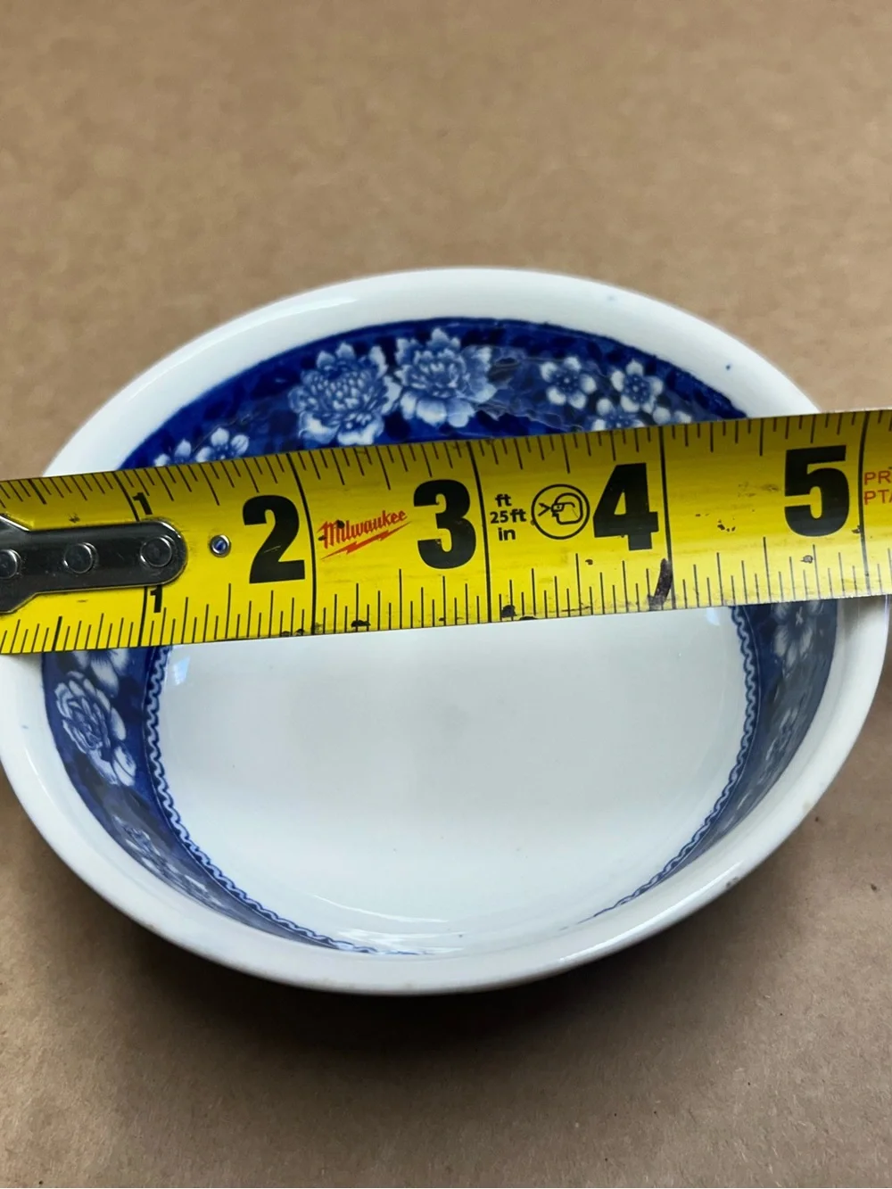 Villeroy & Boch 1960’s Blue and White Two-Handled Scenic Soup Bowl